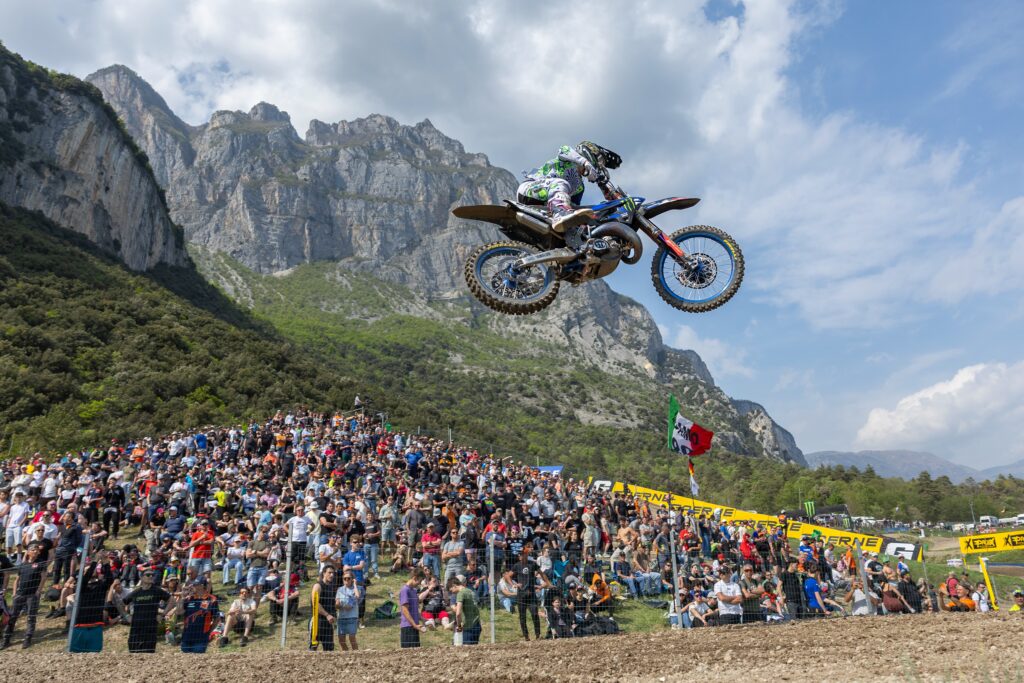 Sleny Goyer del MJC Yamaha Official EMX125 Team a Pietramurata