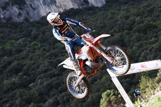 Brando Rispoli, pilota EMX250 del MRT Racing Team Beta con la Beta RX250 2T al GP del Trentino