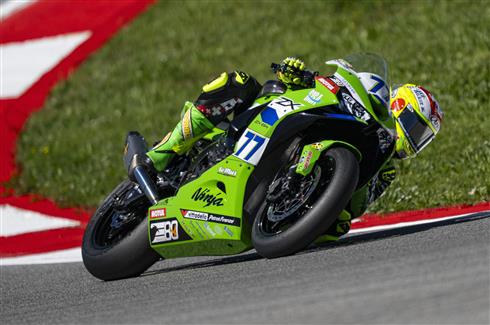 Kawasaki WorldSSP Team con la Ninja ZX-6R 636 al TT Circuit Assen in vista del weekend di gare