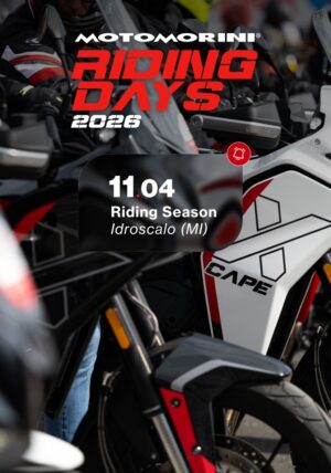 Area Moto Morini all'Idroscalo per i Riding Days 2026 con test ride della gamma