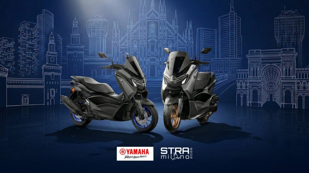 Yamaha NMAX utilizzati per supporto organizzativo alla Stramilano 2026 in ambito mobilità urbana