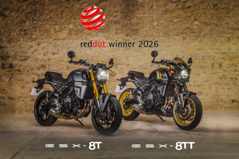 Suzuki GSX-8T e GSX-8TT premiate al Red Dot Design Award