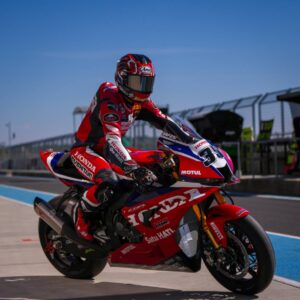 CBR1000RR-R del team Honda HRC al Balaton Park durante il round WorldSBK 2026