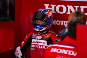 CBR1000RR-R del team Honda HRC al Balaton Park durante il round WorldSBK