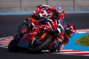 CBR del team Honda HRC al Balaton Park Circuit durante il round WorldSBK 2026