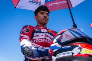 CBR Honda HRC in pista al Balaton Park durante il round di WorldSBK