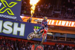 Hunter Lawrence, vincitore del Denver Supercross 2026 con Honda CRF450RWE