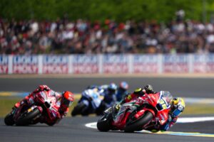 Joan Mir con Honda HRC Castrol a Le Mans nella Sprint Race MotoGP