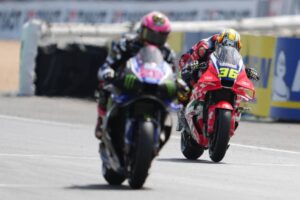 Joan Mir in gara con la Honda HRC Castrol nella Sprint Race di Le Mans