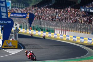 Team Honda HRC Castrol al Bugatti Circuit di Le Mans durante il weekend del French GP MotoGP