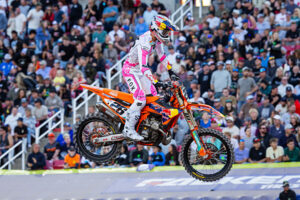 Jorge Prado su KTM 450 SX-F Factory Edition a Salt Lake City nel Supercross 450SX