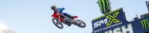 Hunter Lawrence della Honda HRC Progressive al round di Salt Lake City del Supercross AMA 2026