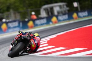 Joan Mir con la RC213V del team Honda HRC Castrol al GP di Catalunya