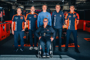 KTM RC16 del team Tech3 al Circuit de Barcelona-Catalunya per il rinnovo dell'accordo