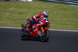 CBR1000RR-R del team Honda HRC durante il weekend WorldSBK a Most