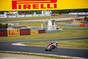 Nicolò Bulega a Most con Ducati e gomme Pirelli al termine di Gara1