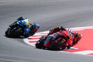 Pilota del team Honda HRC Castrol su RC213V al GP di Catalogna