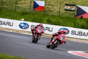Nicolo Bulega su Ducati Aruba.it durante il Round ceco del WorldSBK a Most