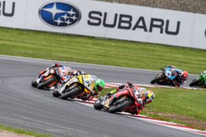 Nicolo Bulega, pilota Aruba.it Racing - Ducati, protagonista del Round ceco WorldSBK a Most