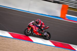 CBR Fireblade del team Honda HRC in pista durante il weekend WorldSBK di Most