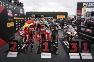 Ducati Panigale V4 R del team Aruba.it Racing a Most durante il weekend WorldSBK