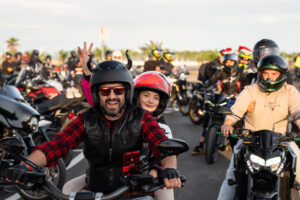Partecipanti al raduno della Biker Fest International a Lignano Sabbiadoro