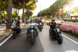 Motociclisti in raduno alla Biker Fest International a Lignano Sabbiadoro