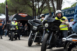 Moto e appassionati al raduno Biker Fest International a Lignano Sabbiadoro