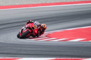 RC213V Honda HRC Castrol ai test MotoGP Barcellona, lavoro su assetto e carenatura