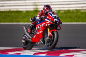 Moto CBR1000RR-R del team Honda HRC impiegata nei test a Misano per sviluppo e recupero di Dixon