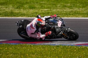 CBR1000RR-R del team Honda HRC durante i test a Misano