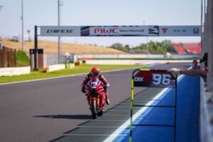 CBR1000RR-R del team Honda HRC durante i test a Misano World Circuit