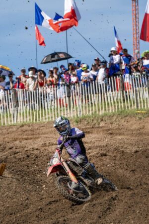 Jeffrey Herlings durante la qualifica del MXGP di Francia con Honda HRC PETRONAS