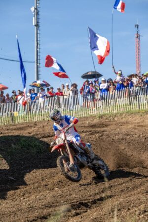 Jeffrey Herlings in qualifica al MXGP di Francia con la Honda HRC PETRONAS