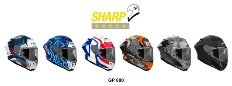 Airoh GP 800, il casco stradale che conquista le 5 stelle SHARP