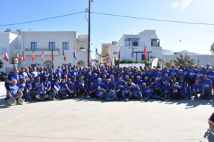 Podio con la nazionale italiana al Rally FIM 2026 a Naxos