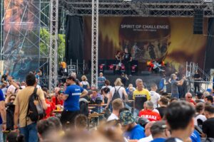 Attività nel paddock dell'evento Yamaha Spirit of Challenge a Varano per famiglie e appassionati