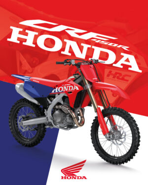 Modello Honda CRF 2027 della gamma CRF, riferimento alla nuova CRF450R con telaio e motore aggiornati
