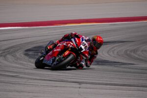 Honda HRC CBR1000RR-R al MotorLand Aragón durante il venerdì di prove del WorldSBK