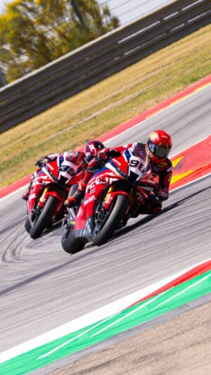 Honda HRC CBR a MotorLand Aragón durante il Round WorldSBK 2026