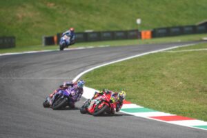 Honda RC213V del team HRC Castrol in pista al Mugello durante la Sprint MotoGP