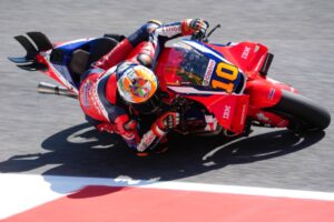 Luca Marini, pilota Honda HRC Castrol, al Mugello durante il weekend di Sprint MotoGP