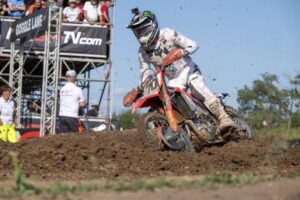 Team Honda HRC PETRONAS durante le qualifiche del MXGP di Germania a Teutschenthal