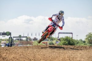 Moto Honda HRC PETRONAS a Teutschenthal durante le qualifiche del MXGP di Germania