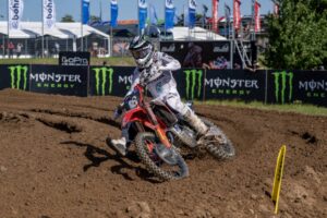 Jeffrey Herlings con la Honda HRC PETRONAS nelle qualifiche del MXGP di Germania
