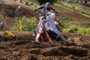 Honda HRC PETRONAS durante le qualifiche al MXGP di Germania a Teutschenthal