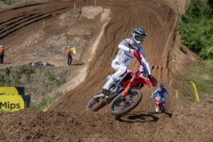 Honda HRC PETRONAS durante le qualifiche del MXGP di Germania a Teutschenthal