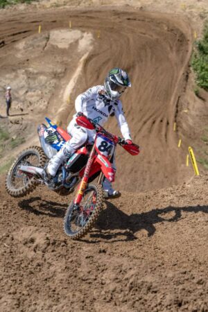 Pilota Honda HRC PETRONAS nelle qualifiche del MXGP di Germania a Teutschenthal
