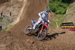 Honda HRC PETRONAS in azione durante le qualifiche del MXGP di Germania