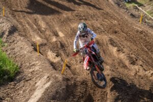 Pilota Honda HRC PETRONAS nelle qualifiche del MXGP di Germania a Teutschenthal